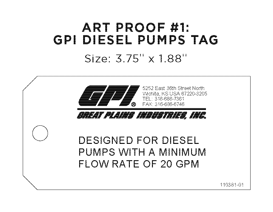 110381-01 Tag Proof 110381-01 Tag, Note #3 500/BX