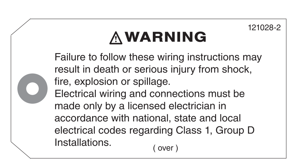 121028-2 121028-2 Tag-Warning (1,000/box)