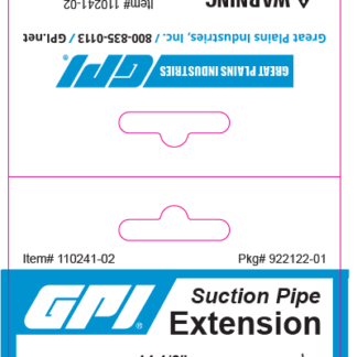 922122-01 HEADER SUCTION PIPE EXT 100/PK