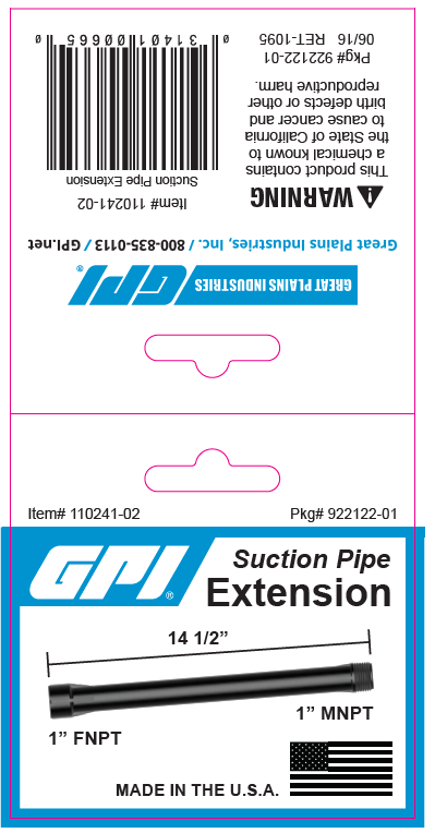 922122-01 922122-01 HEADER SUCTION PIPE EXT 100/PK